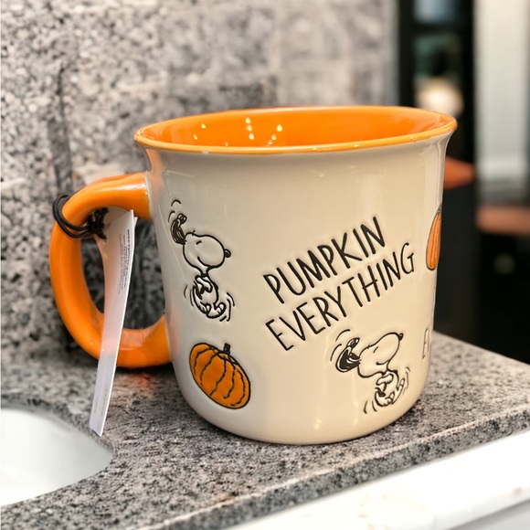 Peanuts Other - Peanuts Snoopy Oversized “Pumpkin Everything” Fall Autumn Mug NWT